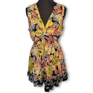 Lola P. Multicolor Tropical Blouse